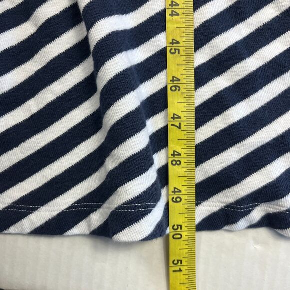 LOFT Striped Midi Dress Tie Waist Casual Coastal Nautical Summer Stretch XL - Picture 4 of 10